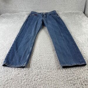 Tommy Jeans TJ 1990 High Rise Straight Cropped Denim Jeans Women Size 29